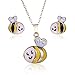 Costume jewelry Crystal Choker Pendant Statement Chain Charm Necklace and Earrings Sets