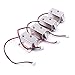 ATOPLEE Electromagnetic Solenoid Lock,4pcs Mini DC 12V 0.43A Door Drawer Tongue Down Slim Design Assembly Magnetic Lock for Cabinet Door Drawer,27X29X18mm