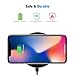 iPhone X Wireless Charger, Cubevit Qi Wireless Charging Pad Stand for Apple iPhone Xs MAX/XR/XS/X/8/8 Plus Samsung Galaxy S9 S9+ Note 9/8/5 S8 S8 Plus S7 Edge Note 5 S6 Edge Plus & Other Qi Devices