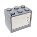 Lego Parts: Container, Cupboard 2 x 3 x 2 With Door (LBGray)