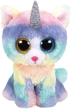 Amazon Com Ty Beanie Boos Heather Unicorn Cat Toys Games