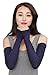 Bellady Women Outdoor Sun Block Soft Long Arm Sleeves Fingerless Gloves