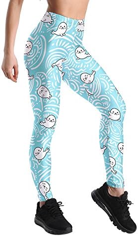 Abby Berny Womens Workout Yoga Leggings with Designs- Variety of Prints
