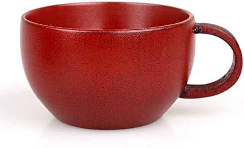 Hand Craft Jujube Wood Coffee cups Cappuccino Cup Black red can choose（200ml）by VARANDA (red)