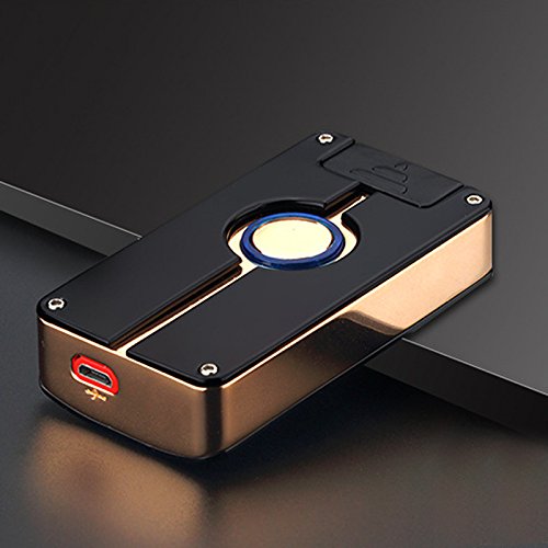 Oumosi batterie en métal Arc sans flamme Briquet avec USB Ligne pour Home