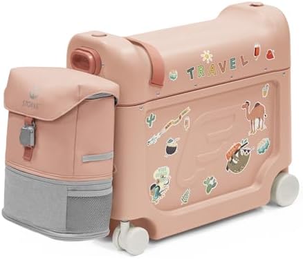 STOKKE JETKIDS RideBox はやぶさ Amazon.com | Stokke JetKids BedBox, Coral Pink - Ride-On Suitcase
