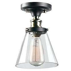 Globe Electric 65380 1-Light Flush Mount Ceiling