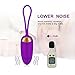 Wireless Vibrating Love Egg, Remote Control Multi-Modes Powerful Bullet G Spot Vibrator, USB Rechargeable Waterproof Adult Sex Toy, MELO Portable Silicone Clitoris Stimulator for Women Couple, Purple