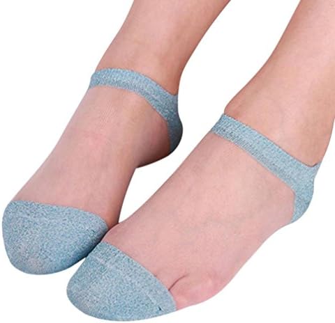 BallsFHK No Show Low Cut Socks Womens Hidden Cotton Fashion Air Ankle-Slid Socks for Ledies and Girls (Blue, Free)