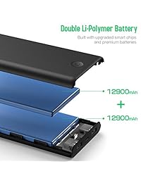 Portable Charger Power Bank 25800mah Newest Enhanced Portable Phone Charger Dual Output with LED Colorful Indicator Charging External Battery Packs Charger for Smartphone, Android,Tablet and More