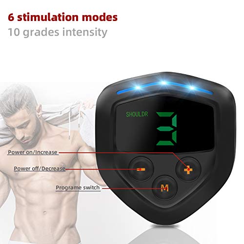 rooftree-Abs-Stimulator-Portable-EMS-Abdominal Training Device for Muscles Ab Trainer Fitness Equipment for Man and Women at Home, Office,Workouts Muscle Toner Fitness for Abdominal/Arm/Leg - Thumbnail 3