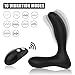 Vibrating Prostate Massager 2 Powerful Motors 10 Vibration Modes for Anal Pleasure, PALOQUETH Waterproof Anal Vibrator Male Sex Toy Rechargeable Prostate Stimulator Wireless Remote