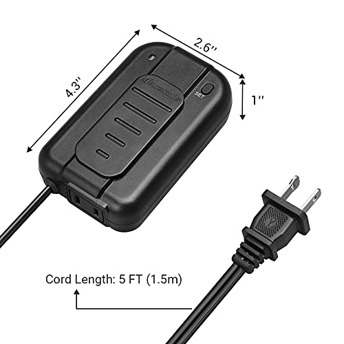DEWENWILS Dimmer Switch, Foot Dimmer for Dimmable LED/CFL/Incandescent