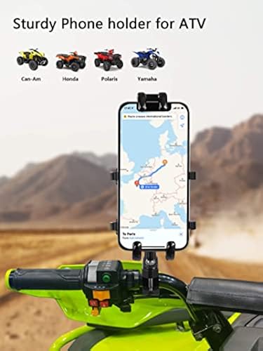 ATV Phone Holder, Quad Phone Mount, Clamps Holds