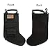 SPEED TRACK Tactical Christmas Xmas Stocking with Handle, Perfect Mantel Decoration, Gift for Veterans and Outdoorsy People (Black)