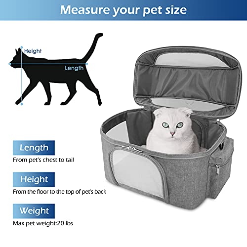 Henkelion Cat Backpack Carrier Pet Travel Bag, Small Dog Backpack for
