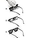 WELUK Polarized Clip On Flip Ups Sunglasses TR90 Frame UV400 Driving (Grey, 60)