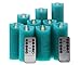 Kitch Aroma Teal Flameless Candles, Battery Operated LED Pillar Truquoise Flameless Candles with Moving Flame Wick for Home Decor Seasonal & Festival Celebration