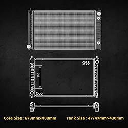 DWVO Radiator Compatible with 2007-2018 Altima 2.5L