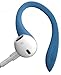 EARBUDi Ear Hooks, Adjustable Rubber Ear Loops, Made for Wired EarPods, Compatible with Apple EarPods, Blue