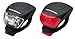 Schwinn LED Bike Light Headlight and Tail Light Set, Battery Powered, 33 Foot Beam Distance, 2 Front 2 Rear Lights