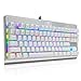 RGB Mechanical Gaming Keyboard, E-Element Z-77 Programable RGB Backlit, Blue Switches,Water Resistant, 87 Keys Anti-Ghosting for Mac PC, Whitethumb 1