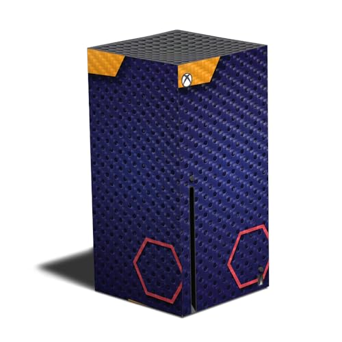 Carbon Fiber Gaming Skin Compatible with Xbox Series X - Complimentary Hex - Pr…