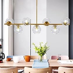 KCO Lighting 7-Light Clear Glass Globe Sputnik
