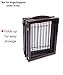 Internet's Best Indoor Dog Gate with Door - 6 Panel - 30 Inch Tall - Enclosure Kennel Pet Puppy Safety Fence Pen Playpen - Durable Wooden and Wire - Folding Z Shape Free Standing - Espresso