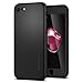 Spigen Thin Fit 360 Designed for Apple iPhone 7 Case (2016) 2 Tempered Glass Screen Protectors Included - Black