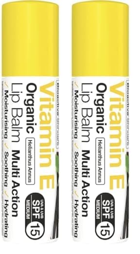 Dr Organic, Organic Vitamin E Lipbalm, Natural, Vegetarian, Cruelty Free, Paraben & SLS Free, 7ml (Pack of 2) — image 1