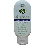 Loving Naturals Clear Defense SPF 35+ Sunscreen 100% Natural New Improved Broad Spectrum UVA/UVB Protection Zinc Oxide Quick Drying Sports Formula with Organic Hemp Seed Oil 4.3 oz.