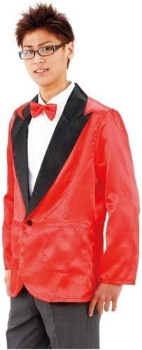 Amazon パーティータキシード コスチューム 赤 メンズ コスプレ 仮装 通販