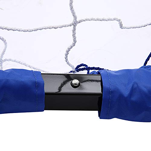 Bluefringe Soccer Goal 12ft x 6ft Portable Bow Style Net,Durable, Lightweight Frame,Quick Setup Easy Folding Storage, 1 Goal+1 Carrying Bag