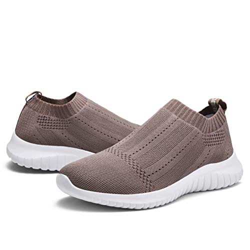 konhill Women's Casual Walking Shoes Breathable Mesh Work Slipon
