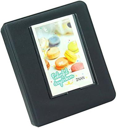 Blummy 64 Pockets 2x3 inch Photo Album with Stickers for Fujifilm Instax Mini 9 8 8+ 70 7s 90 25 26 50s, Pringo P231, Instax SP-1 SP-2, Polaroid Snap, Snap Touch, Z2300 &amp; HP Sprocket Films (Black)