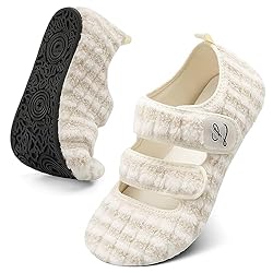 LeIsfIt Womens Mens House Slippers Adjustable Wide