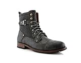 Polar Fox Mike MPX88575 Casual Dress Boots With Buckles (11, Grey)