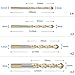 QLOUNI 10 PCS Masonry Drill Bit Set Tungsten Carbide Tipped Ceramic Tile Drill Bits Twist Drill for Concrete Brick Glass Plastic and Wood Assorted Size 6/8/10/12mm