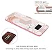 JAHOLAN Galaxy S8 Plus Case Bling Glitter Sparkle Marble Design Slim Flexible Bumper Glossy TPU Soft Rubber Silicone Cover Phone Case for Samsung Galaxy S8 Plus Rose Gold