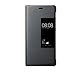 Huawei Ascend P9 Plus Case, Premium Leather Cover with View Window Protective Smartphone Flip Cover Folio Case (Ultra Thin Slim)(Perfect Fit) (P9 plus Gray)