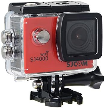SJCAM Original SJ4000 WiFi Version Full HD 1080P 12MP Diving Bicycle Action Camera 30m Waterproof Car DVR Sports DV with Waterproof Case (RED) + 1 EXTRA BATTERY