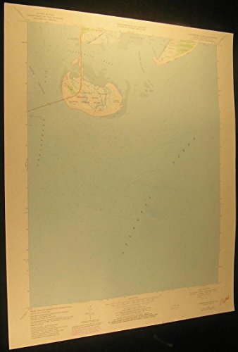 Fishermans Is. Virginia Cape Charles 1980 vintage USGS original Topo chart map