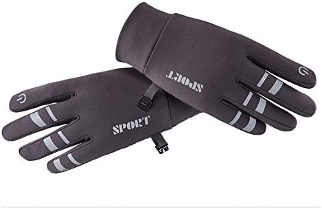 Winter gloves with anti-slip touchscreen fingertips.