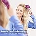 BOMBEX Detangler Brush-2 pack - No Tangles & Knots, Best Detangling Hair Brush for Tangled Hair,Pink Leopard & Matte Black