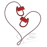 Bluetooth Headphones Wireless Stereo In-Ear Noise Cancelling Earbuds with Mic Bluetooth V4.1 Sport Sweatproof Running Earphones (Red)