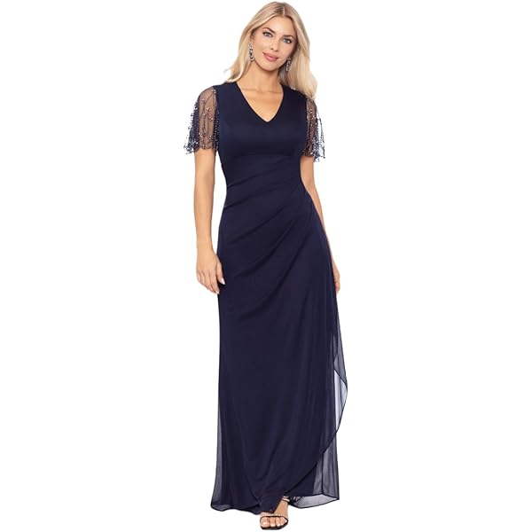 Amazon.com: S.L. Fashions Women's Sleeveless Solid Color Maxi Dress, Black,  4 : Clothing, Shoes & Jewelry
