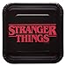 Stranger Things Party Supplies Pack With Stranger Things Plates, Napkins, Black Tablecover, Red Cups, Cutlery, Balloons, and Sticker by JPMD