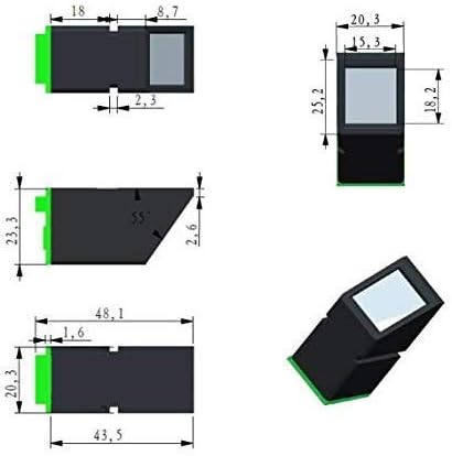 DollaTek Blue Light Optical Fingerprint Reader Sensor Module for Mega R3 2560 - Image 4