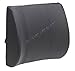 PrimeTrendz Orthopedic Wedge Lumbar Support Back Cushion Pillow Memory Foam & Synthetic (PU) Leather. This Lumbar Support is Perfect for The Office Chair or The car by USA Cash and Carry TM (Black)